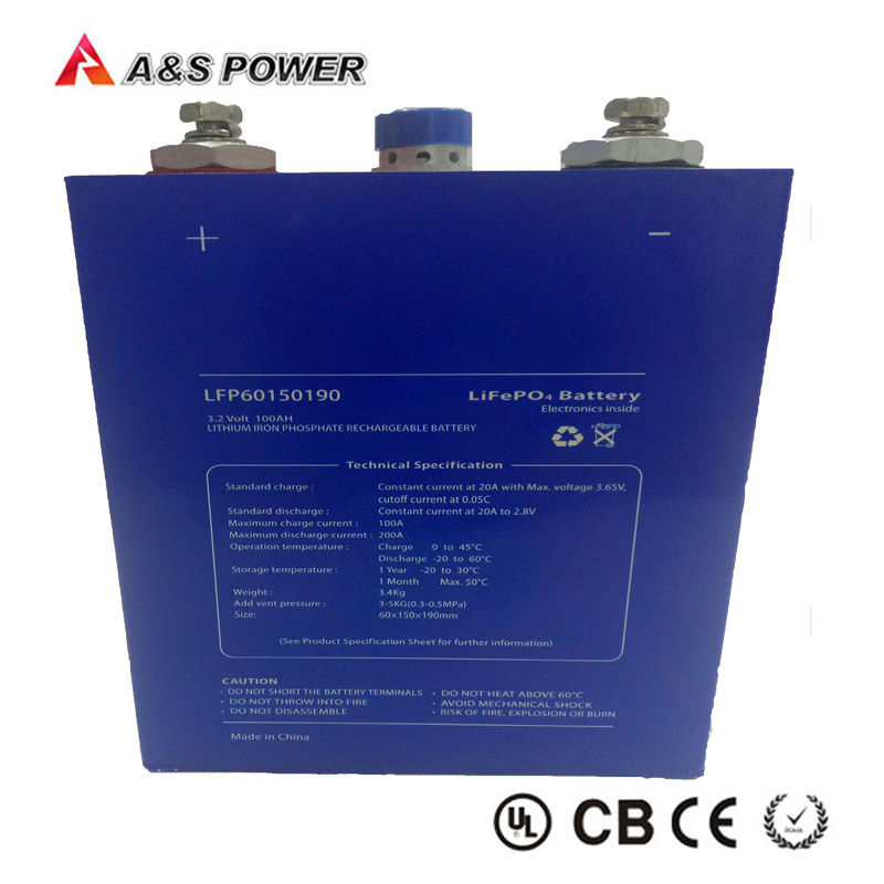 3.2V 100ah Customize 12V 100ah Deep Cycle LiFePO4 Solar Battery