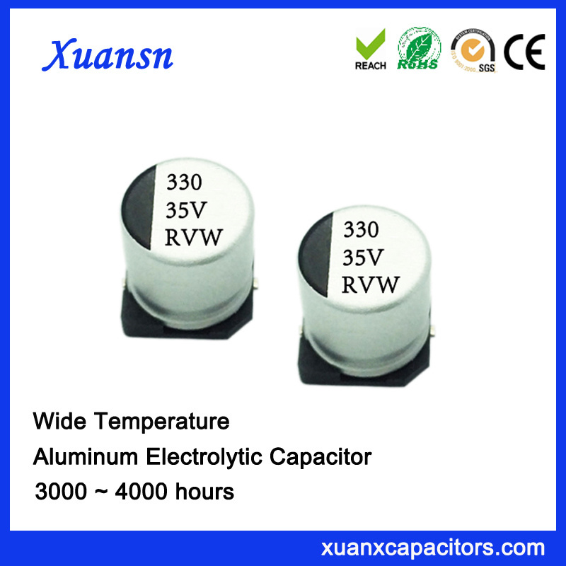 330UF 35V 105º C 3000hours Surface Mount Electrolytic Capacitor