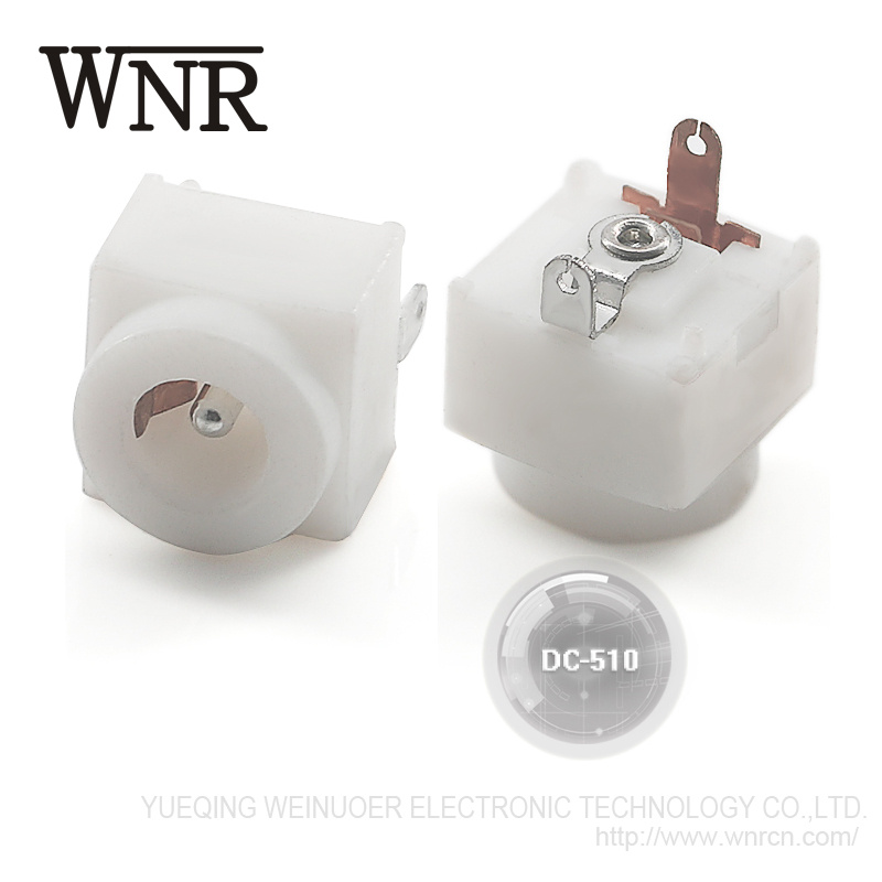 Good Quality Environmental Electrical Appliance 2 Pin DC Power Jack with Nut DC-510