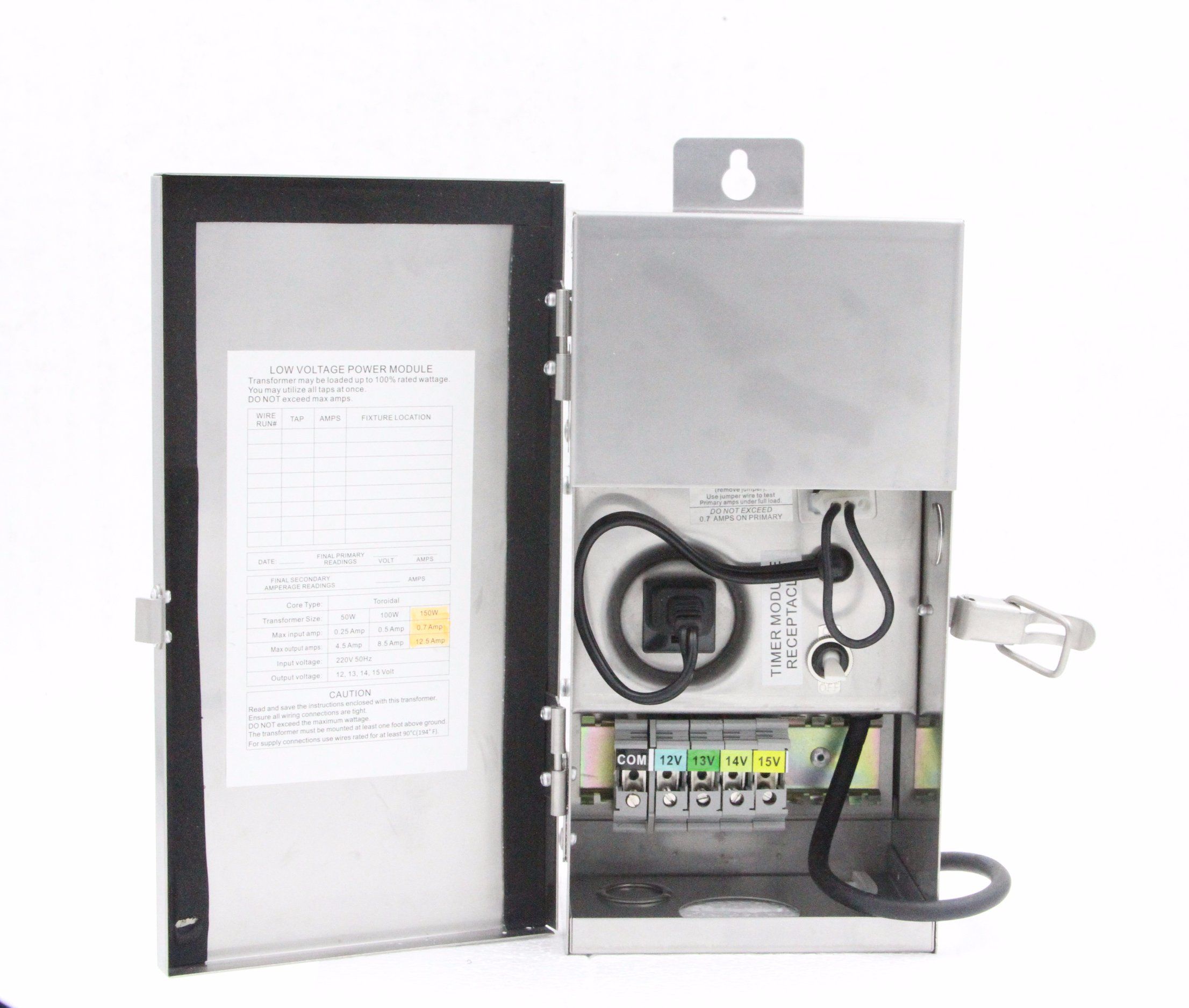 12V Toroid 150W Transformer for Outdoor Lighting