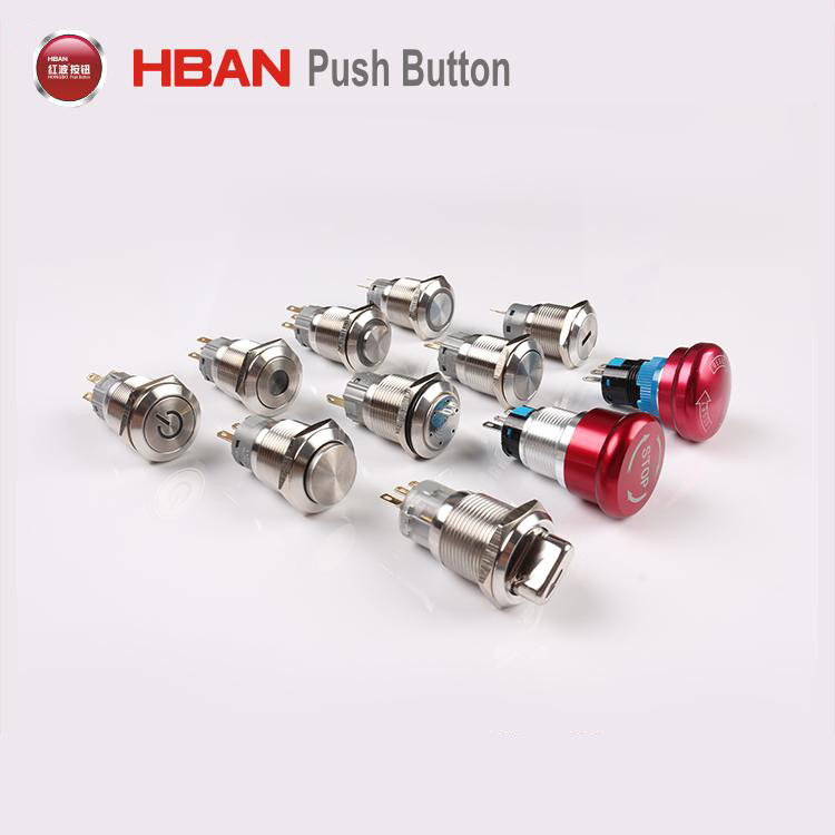 19mm Stainless Steel Waterproof Illuminated Momentary Push Button Switch