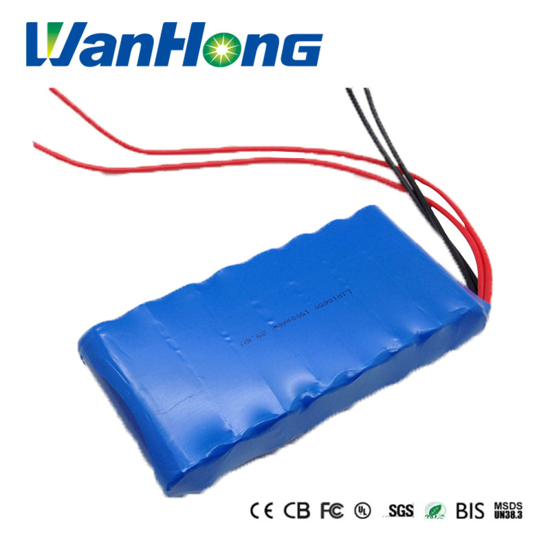 18650 29.6V 1500mAh Rechargeable Battery for LED