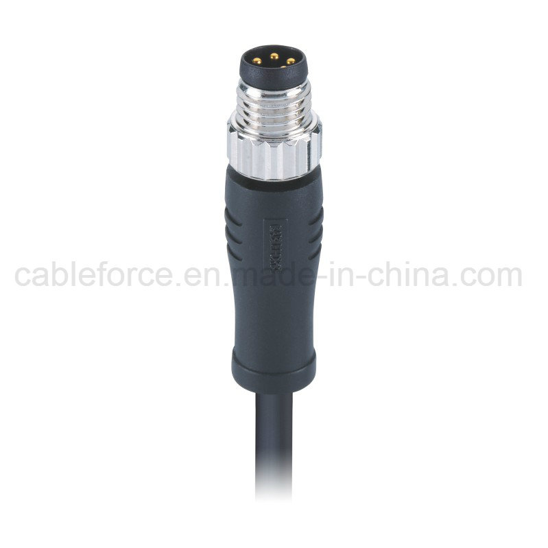 M8 4pin Male Straight Cable Connector Waterproof Connector