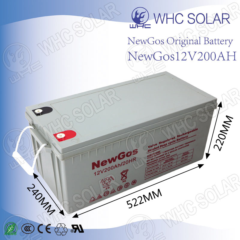 High Quality 12V 200ah Deep Cycle Lead Acid Solar Battery