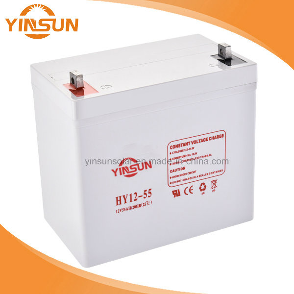12V 55ah Solar Battery for Inverter and Solar Power System