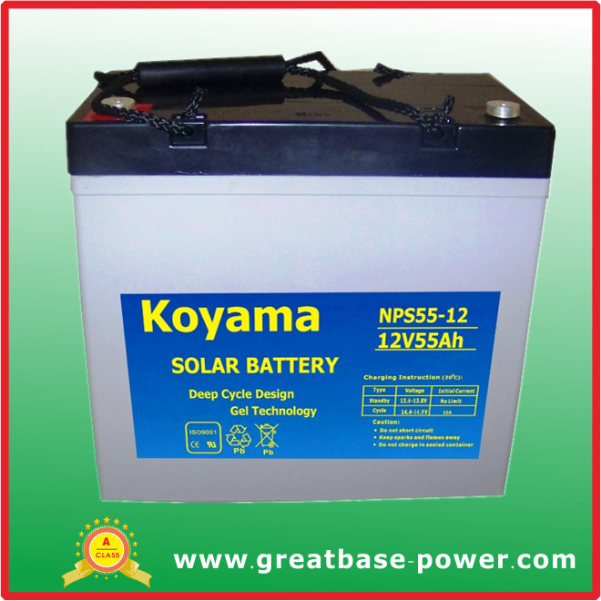 Deep Cycle Gel Solar Battery for Street Light