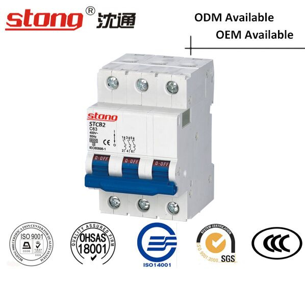 Stong Stcb2 (3P) Mini Circuit Breaker (C65 Structure) 1~63A