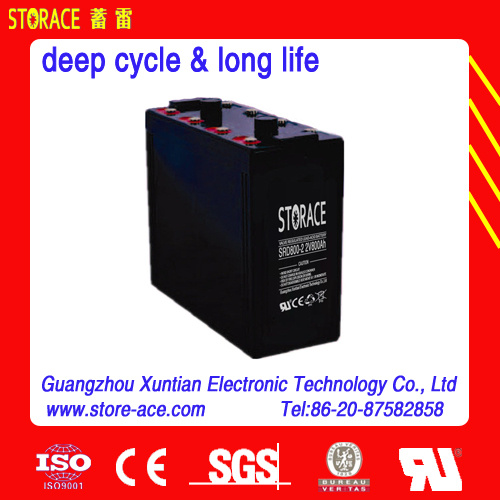 Deep Cycle Solar Power Battery 2V 800ah 3years Free Replace