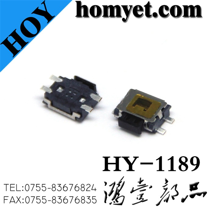 Slide Switch/Tact Switch with 4.7*3.5*1.6mm 4 Pin Sidepush SMD (hy-1189)