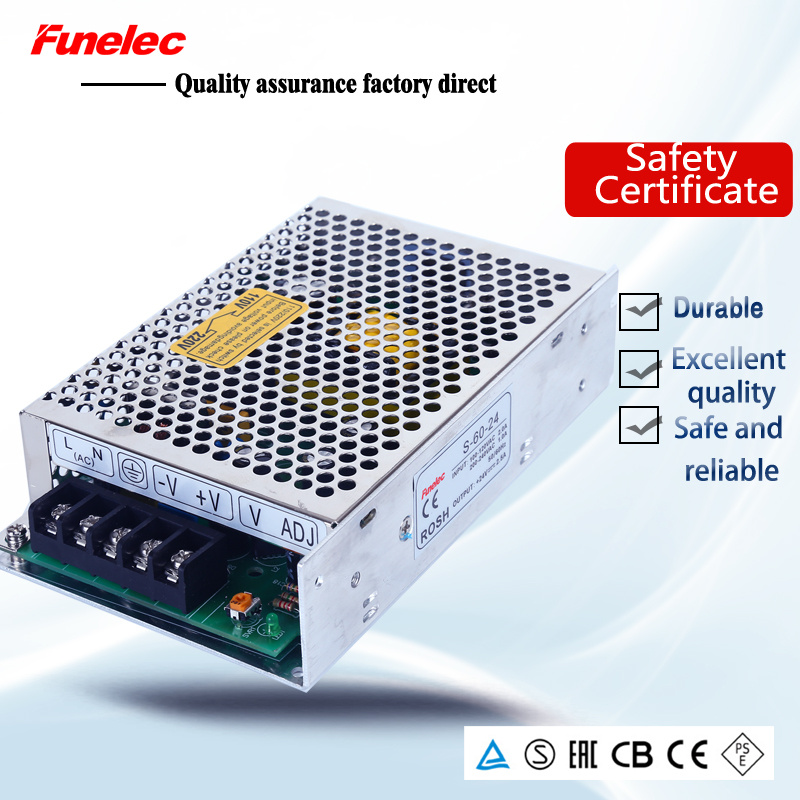 S-60-5V 60W Power Module 220V to 5V DC Switching Power Supply