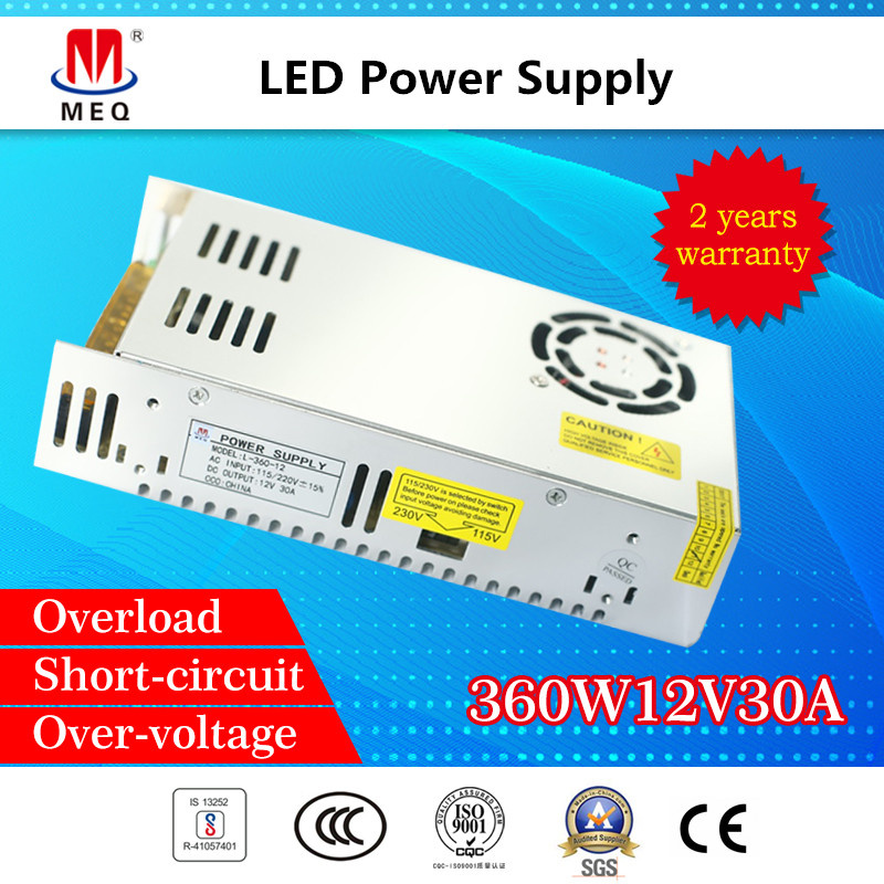 SMPS Single 25A 300W LED Driver Power Supply for Engineering Lighting 12V