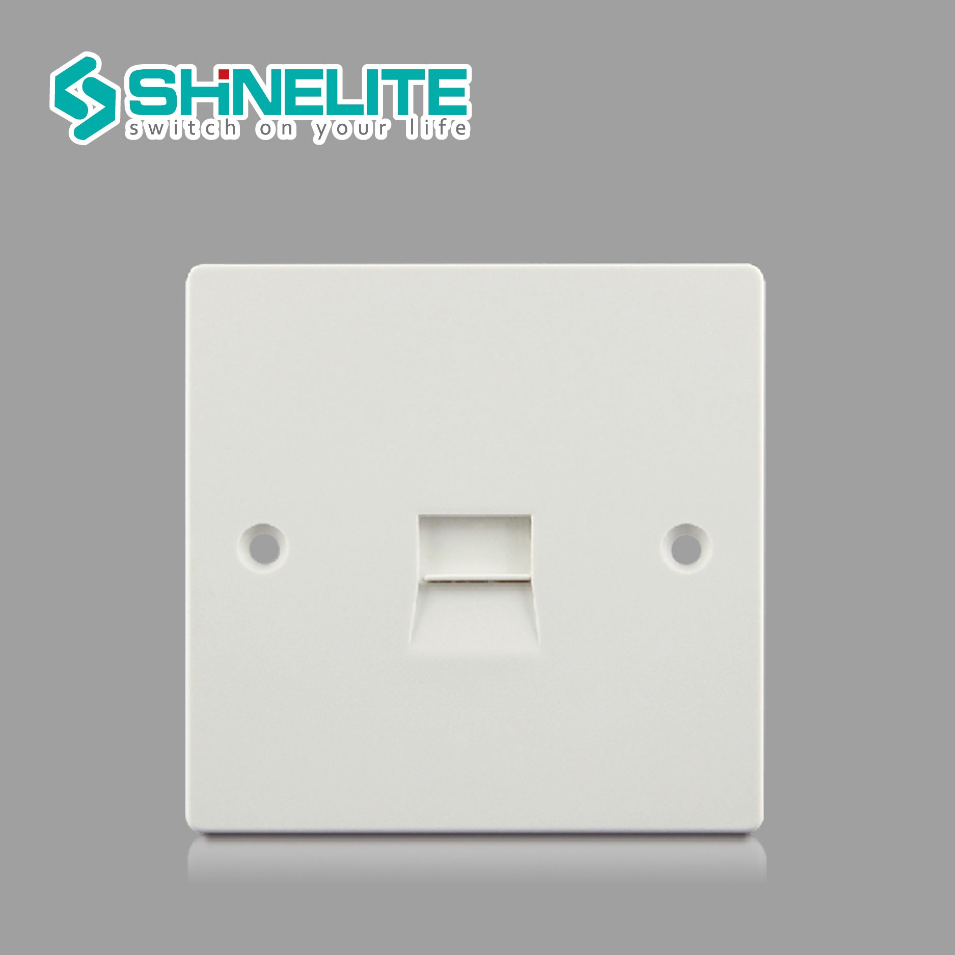 BS Standard 1 Gang 6 Wires Telephone Socket, Secondry