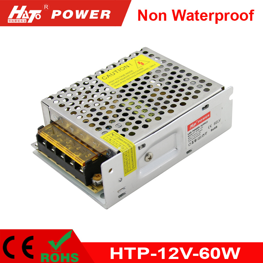 12V-60W Constant Voltage Indoor LED Power Supply with Ce RoHS