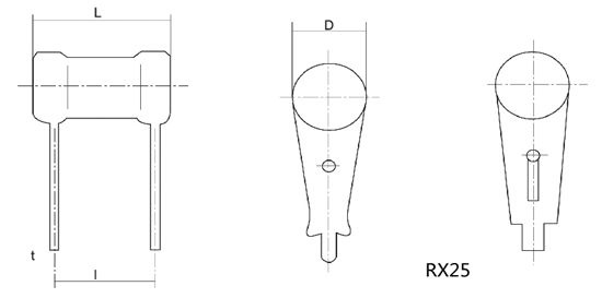 Rx25 Type Coating Wire Wound Resistor/High Power Resistor (RX25)