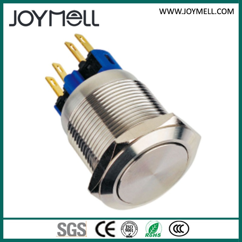 Electric IP67 Metal 4 Pin Push Button Switch