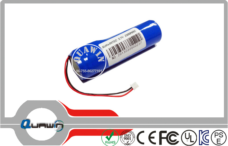 (1S1P) 3.7V 3100mAh Lithium Battery Pack