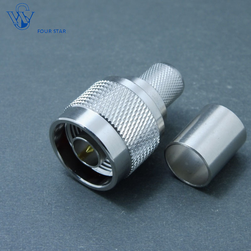 Male Crimp RF Coaxial N Connector for LMR400 Cable