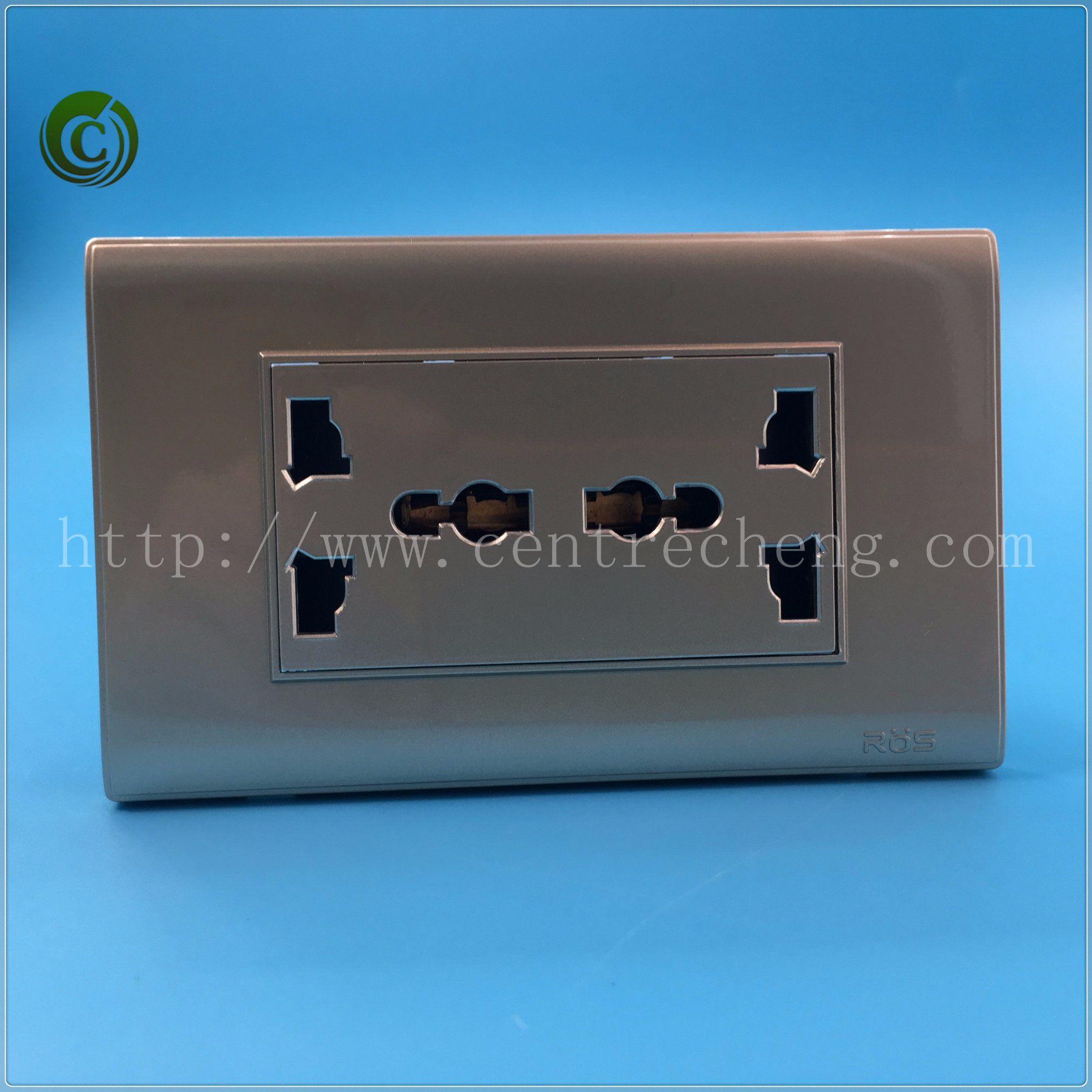 Wall Switch Socket Double 3 Pin