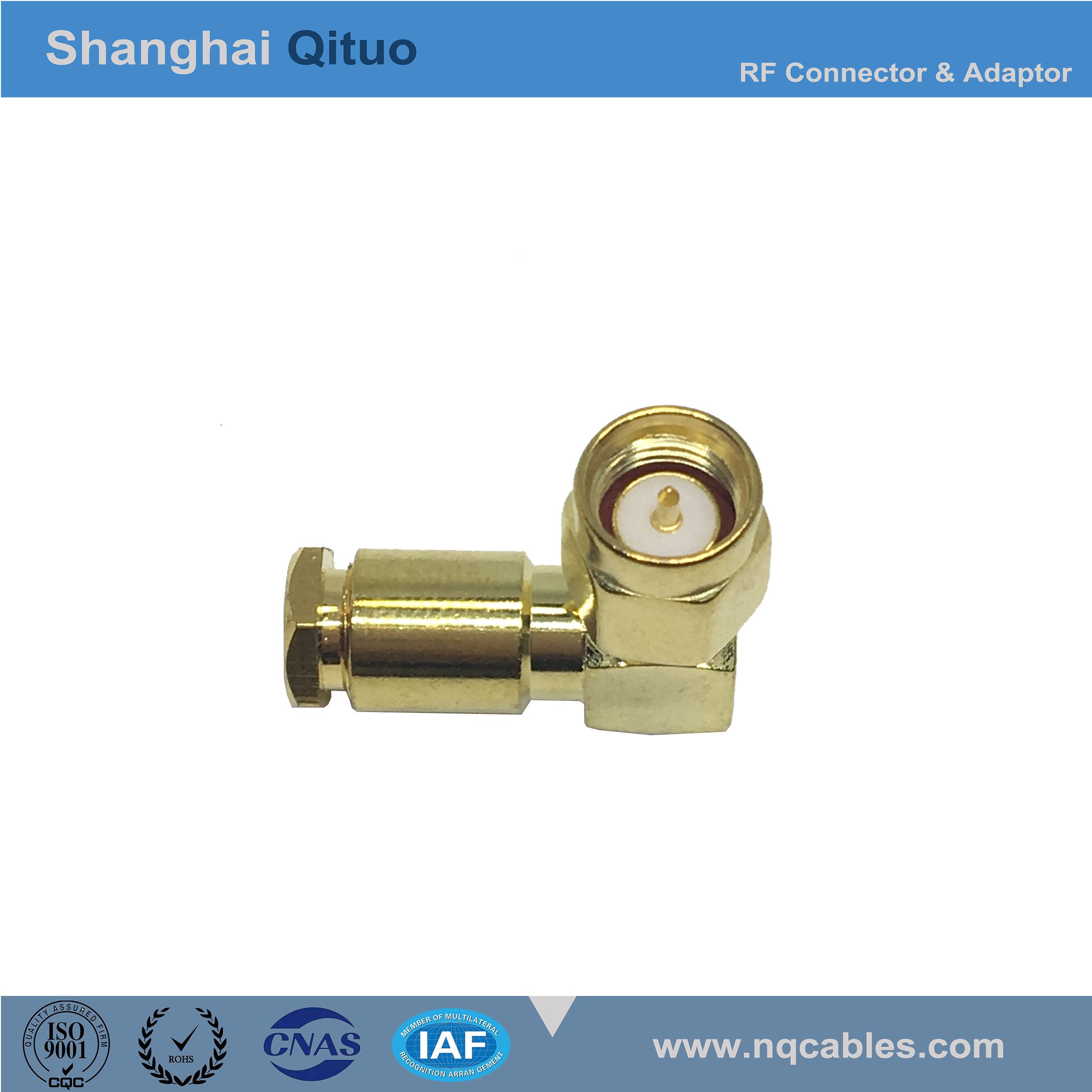 RF Connector SMA Right Angle Male Plug for -2-2 Cable (SMA-JW2)