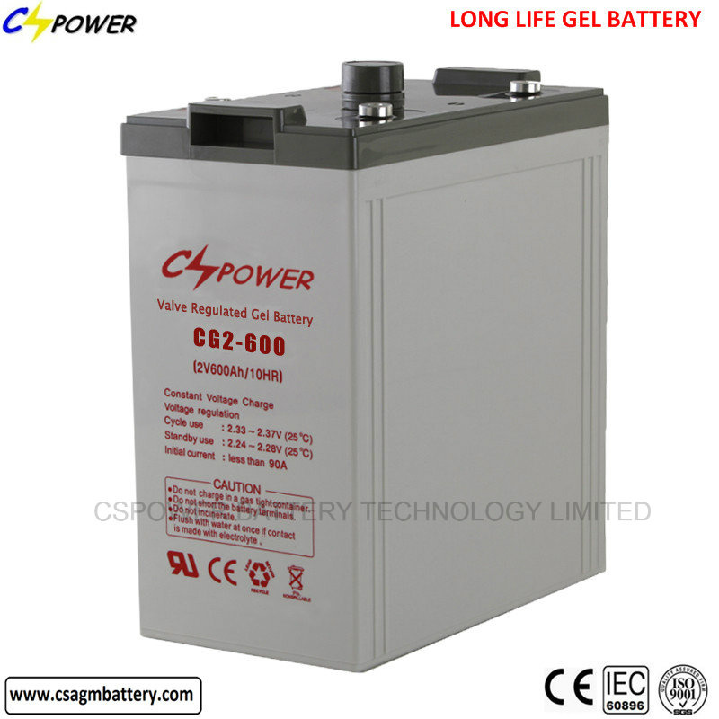 Supplier Long Life Rechargeable Gel Battery 2V800ah for UPS
