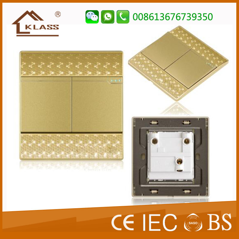 2 Gang 1way Switch Pressure Wall Switch Lighting Switch