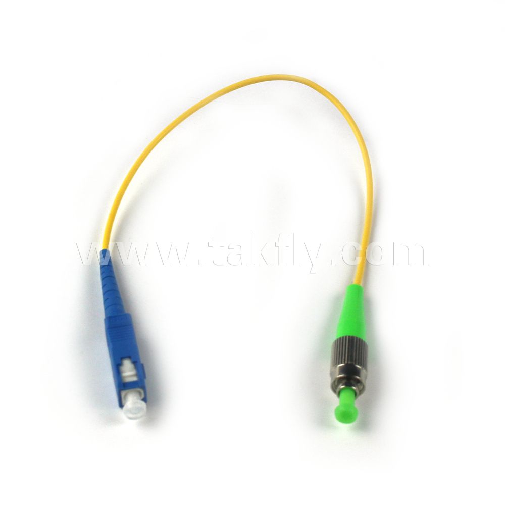 SC UPC to FC APC SM SX Fiber Optic Patch Cord