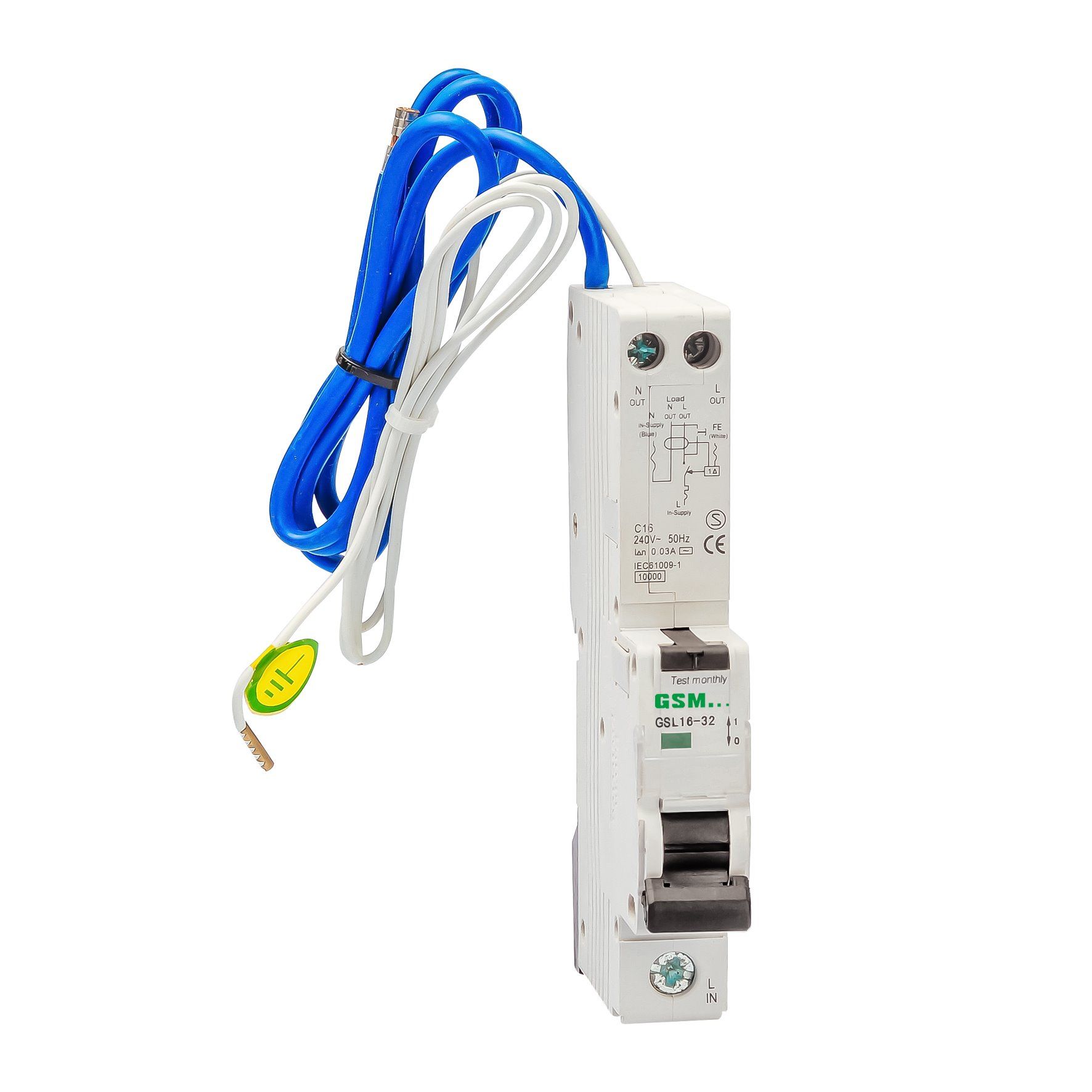 RCBO Miniature Circuit Breaker MCB Gsl16-32