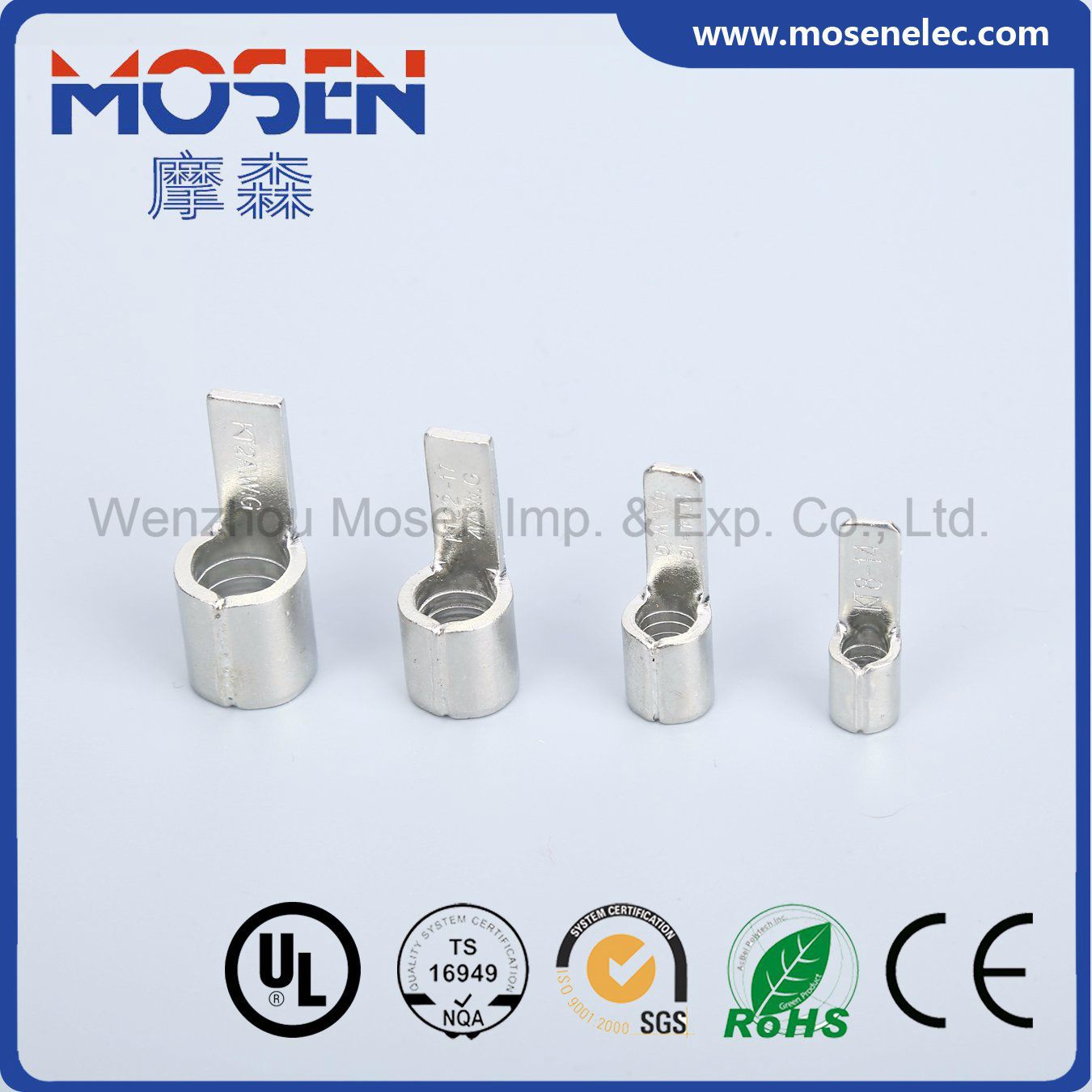 Dbn Type Electrical Bare Copper Naked Non Insulated Flat Terminal Single Crimp