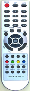 TV Remote Control with ABS Case (21GB)