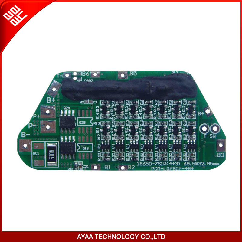 PCM BMS for 25.9V Li-ion/Li-Polymer Battery Pack