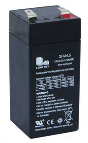4V4.5ah Rechargeable AGM Battery for Emergency Lighting