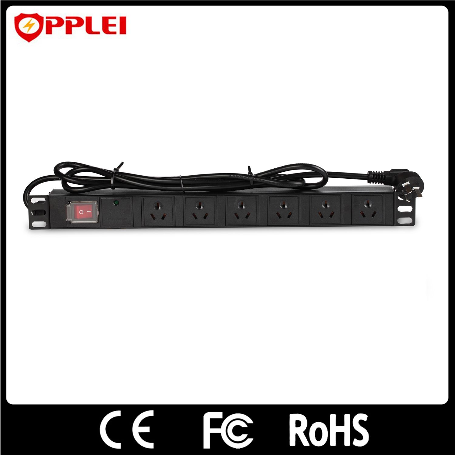 6 Ports 10ka Power Distribution System Protector Universal PDU