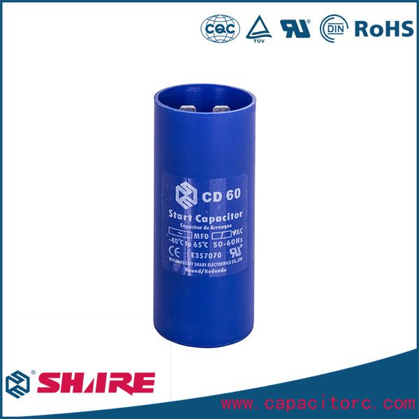 CD60 Motor Start Capacitor 110VAC CD60 Aluminum Electrolytic Capacitor