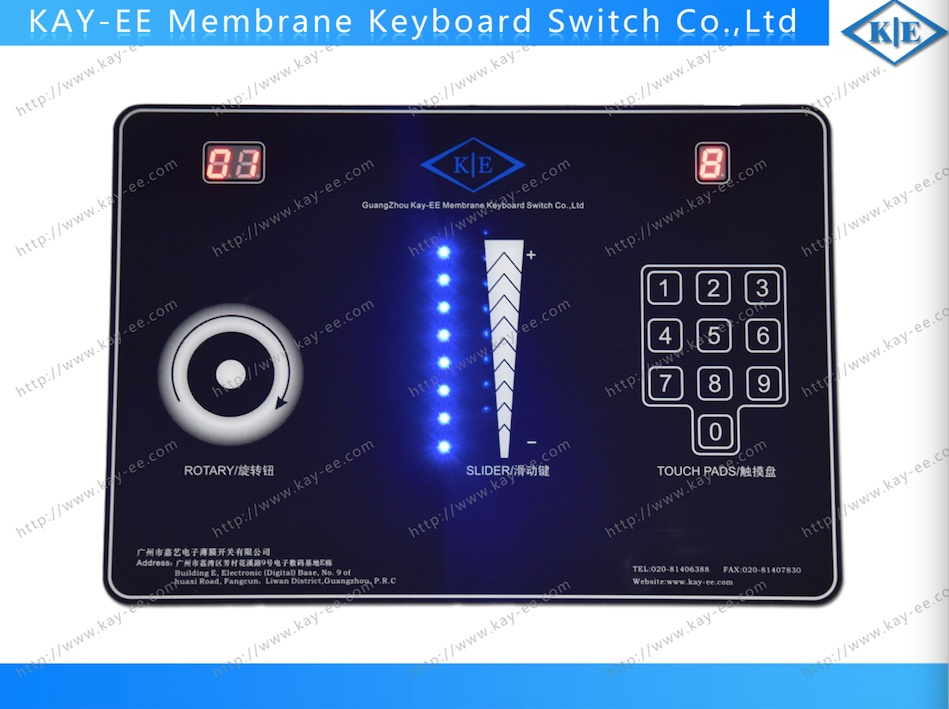 Capacitive Membrane Touch Pad Switch with LCD Display