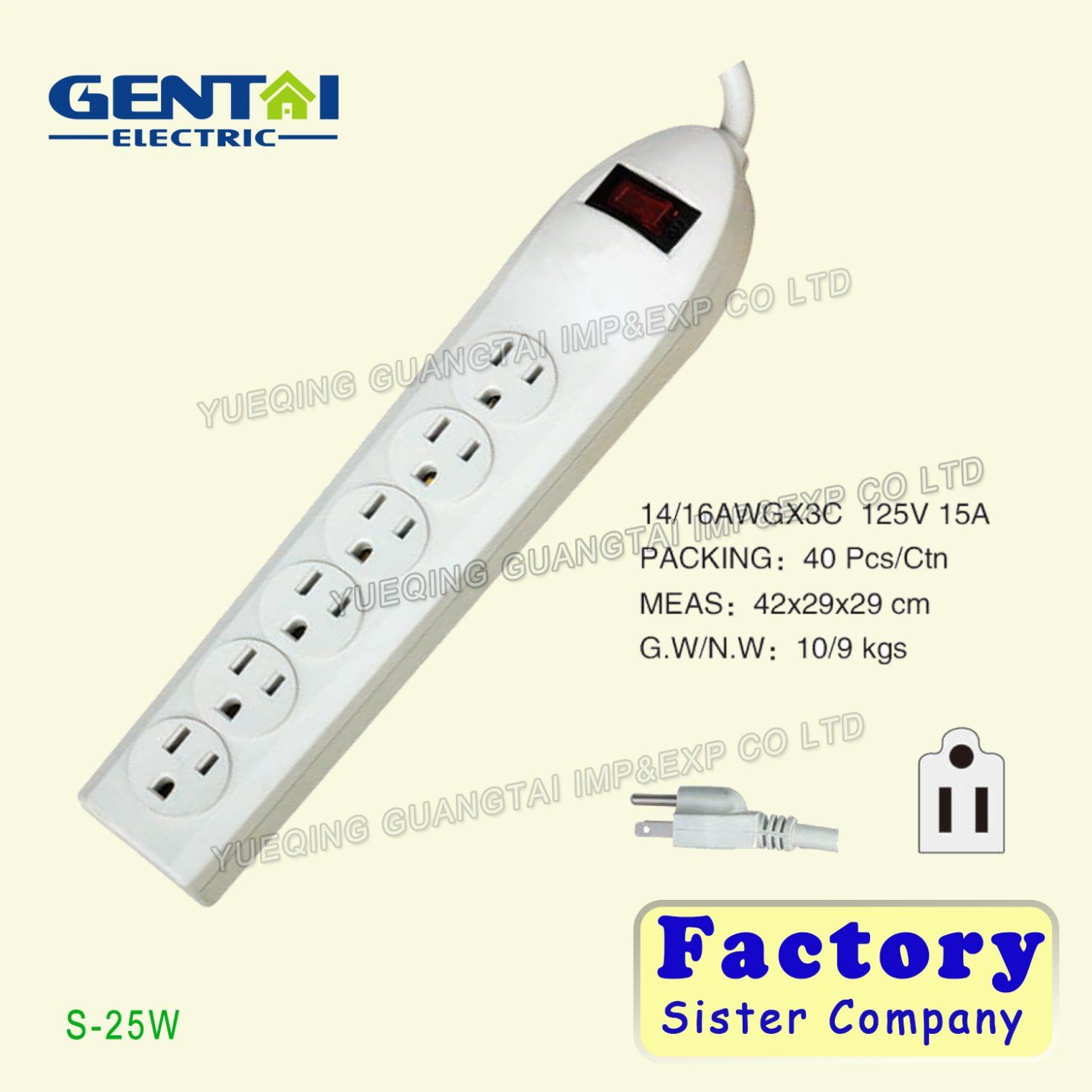 Surge Protector Us Plug Multi Extension Cord Power Socket
