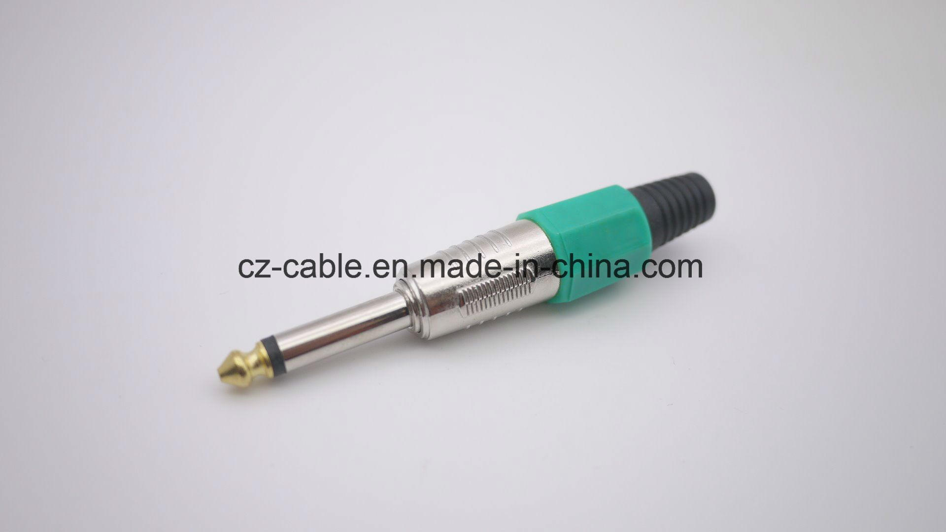 6.35mm Mono Plug, Audio Metal Plug with Colors