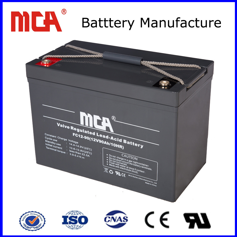 12V 90ah Emergency Lights Solar Power System Batteries Solar