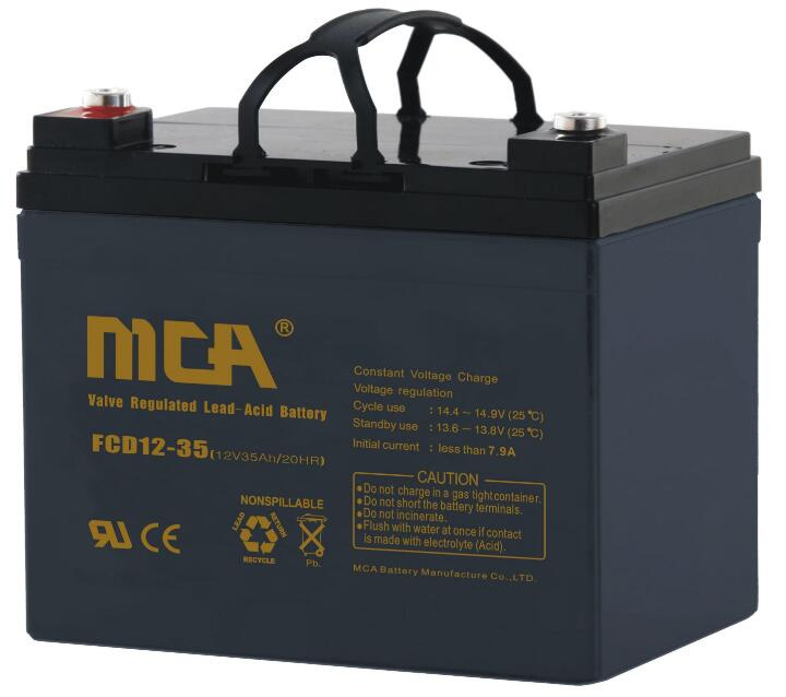 12V 35ah Rechargeable Deep Cycle Battery for Battery Pank
