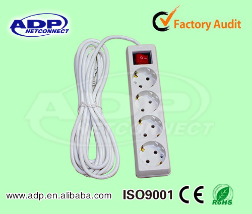 2016 New Style European Power Extension Socket Cable