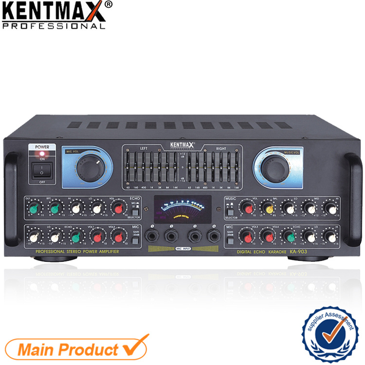 Professional Karaoke Mixer Audio Amplifier with USB SD FM