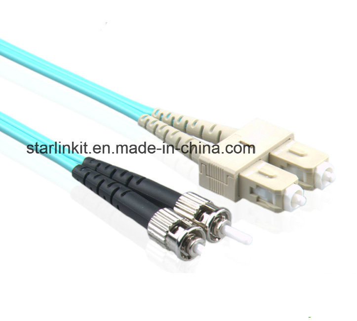 LC St Om3/Om4 Multimode Mode Fiber Optic Patch Cord Cable