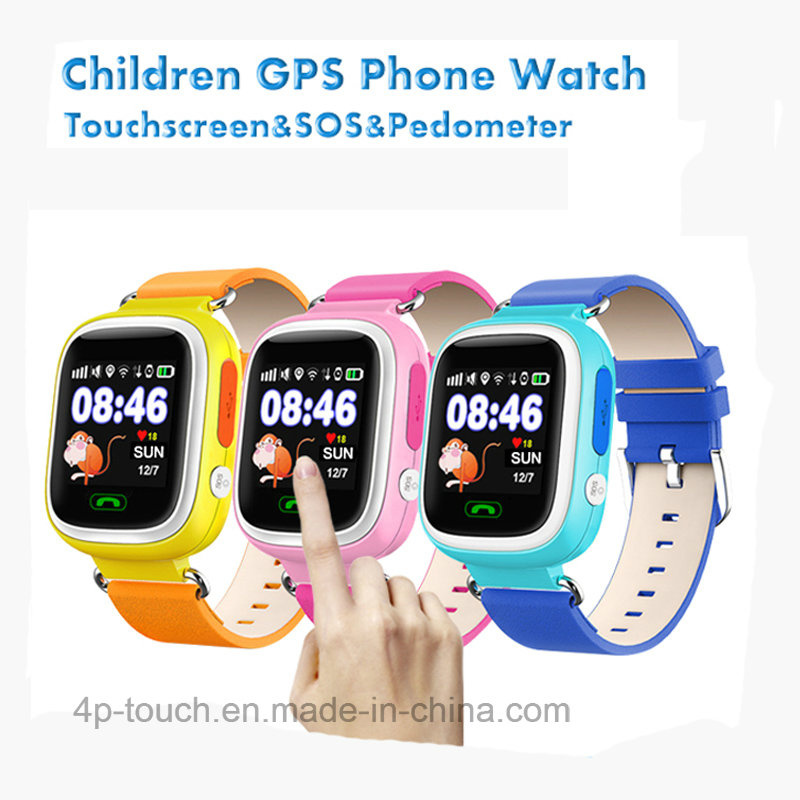 1.22'' Colorful Touch Screen Kids GPS Tracker Watch (D15)