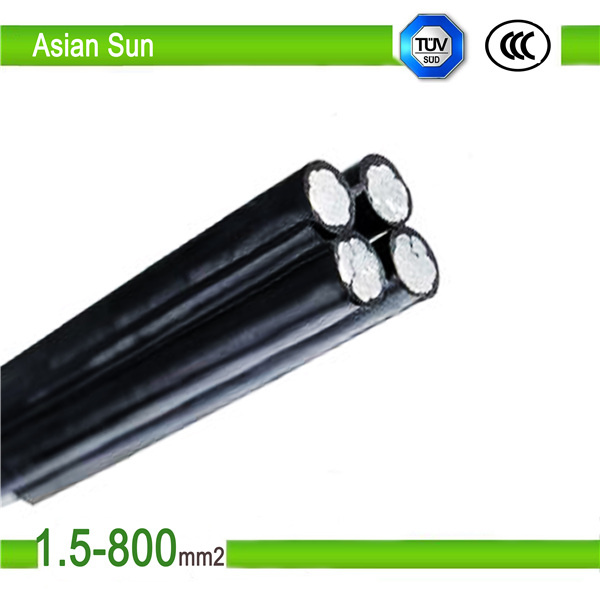 Quadplex 35mm2/50mm2 XLPE Insulated Aerial Cable