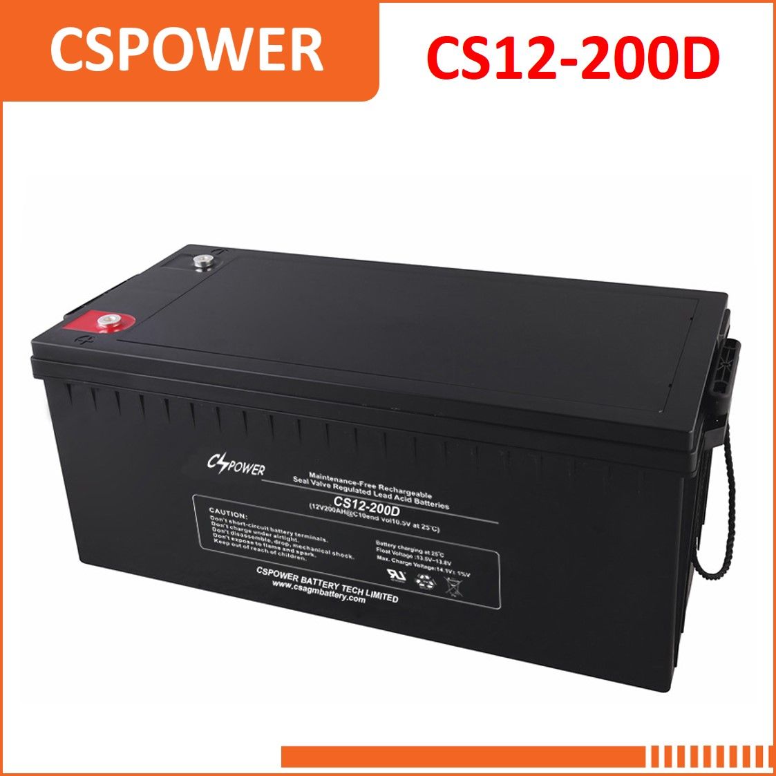 AGM Battery 12V200ah Supplier with Ce, IEC, ISO Certificates CS12-200