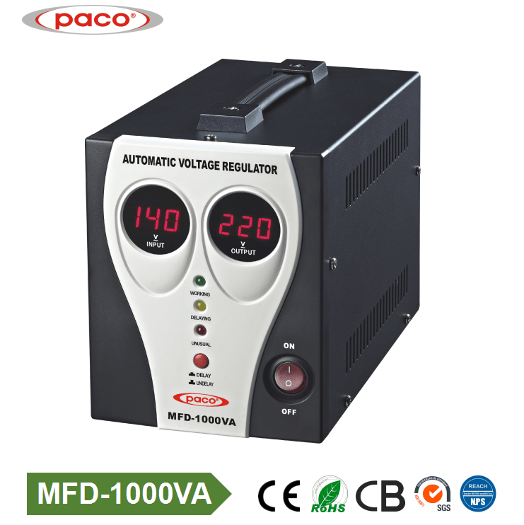 Automatic Voltage Regulator Digital display Mfd 1000va AC Regulator
