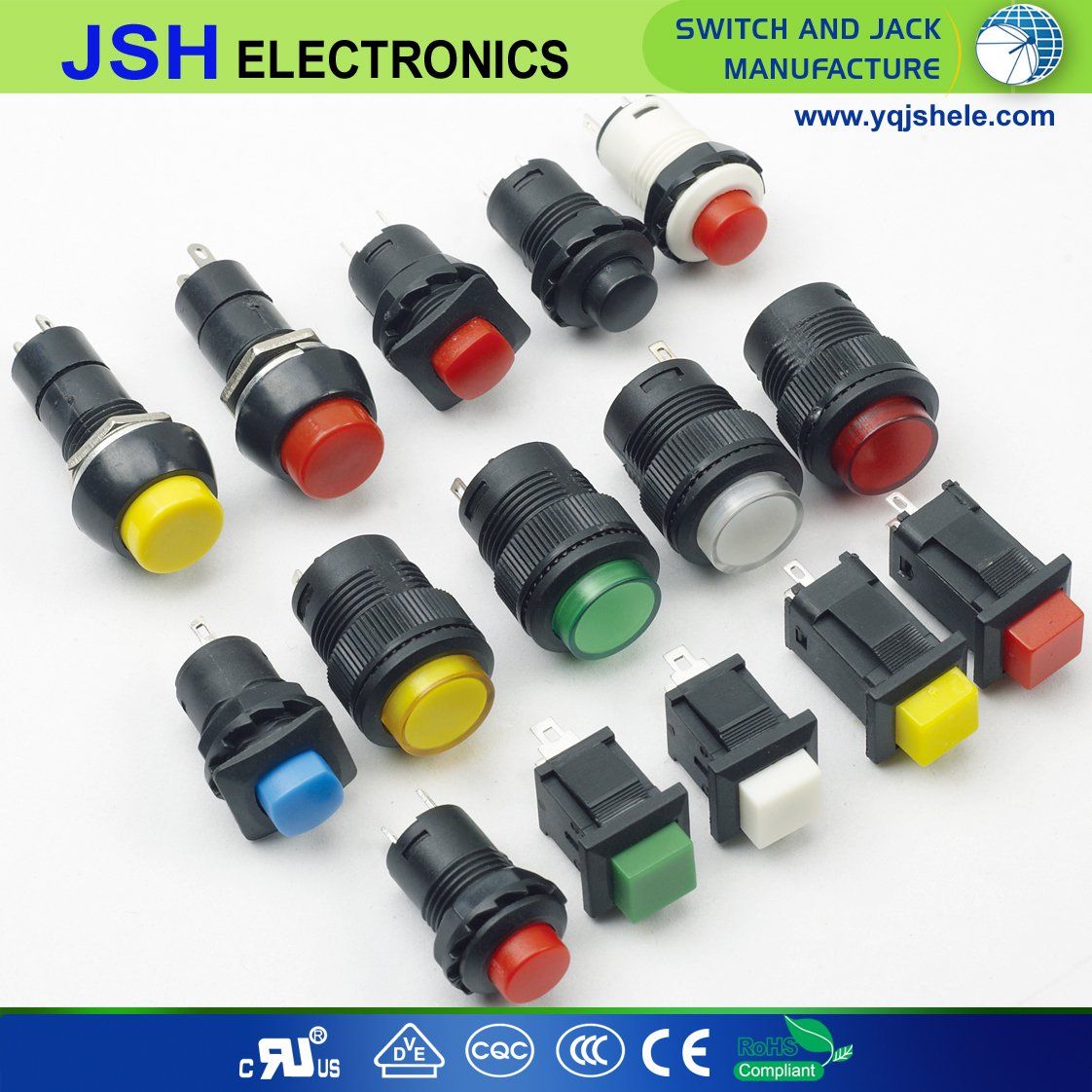 LED Light Push Button Switch