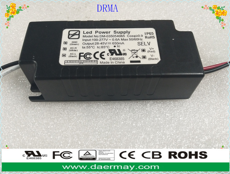 2018 New Series UL Listed 35W LED Driver with Plastic Case