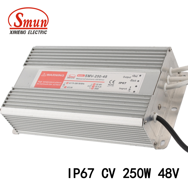 Smun Smv-250-48 250W 48V 5.2A Constant Voltage IP67 LED Driver