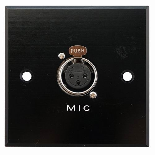 Aluminum XLR Wall Socket, Face Plate (9.2071)