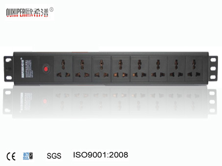 Oxp-1.5u High Quanlity Universal Socket with 8-Way Switch PDU